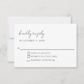 Minimaal Huwelijksscript Eenvoudig Antwoord (Voorkant)