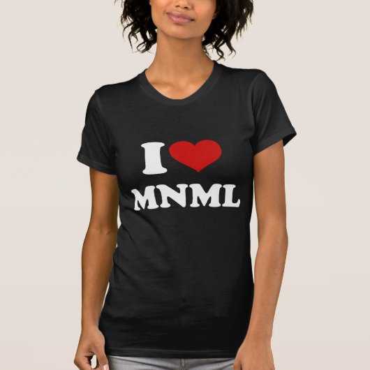 Minimaal I Love T-shirt (Voorkant)