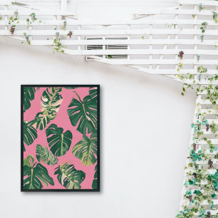 Minimaal Illustraties Monstera Plant Poster