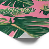 Minimaal Illustraties Monstera Plant Poster (Hoek)