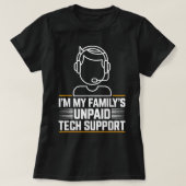 Minimaal in mijn gezin: onbetaalde technische onde t-shirt (Design voorkant)