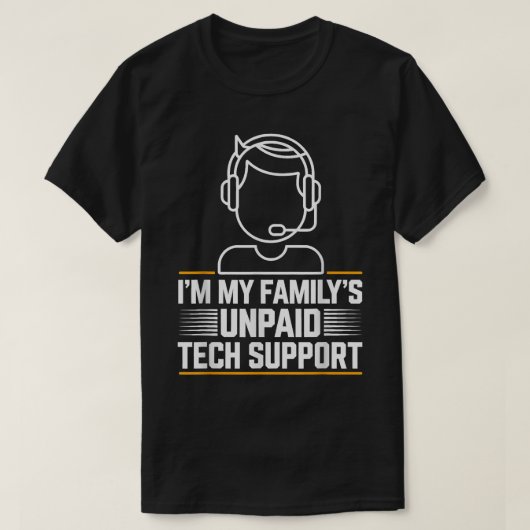 Minimaal in mijn gezin: onbetaalde technische onde t-shirt (Design voorkant)