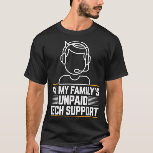 Minimaal in mijn gezin: onbetaalde technische onde t-shirt