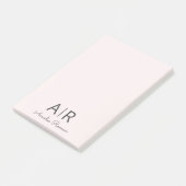 Minimaal Initiaal & gepersonaliseerd Post-it® Notes (Schuin)