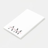 Minimaal Initiaal & gepersonaliseerd Post-it® Notes (Schuin)