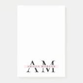 Minimaal Initiaal & gepersonaliseerd Post-it® Notes (Voorkant)