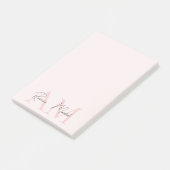 Minimaal Initiaal & gepersonaliseerd Post-it® Notes (Schuin)
