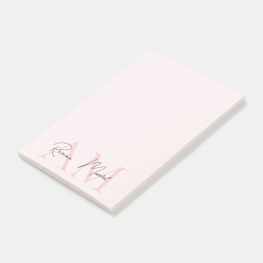 Minimaal Initiaal & gepersonaliseerd Post-it® Notes (Schuin)