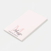 Minimaal Initiaal & gepersonaliseerd Post-it® Notes (Schuin)