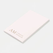 Minimaal Initiaal & gepersonaliseerd Post-it® Notes (Schuin)