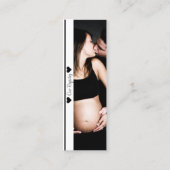 Minimaal invoegen van Photo Baby shower Registry Mini Visitekaartje (Voorkant)