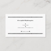 Minimaal invoegen van Photo Baby shower Registry Visitekaartje (Achterkant)