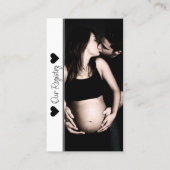 Minimaal invoegen van Photo Baby shower Registry Visitekaartje (Voorkant)