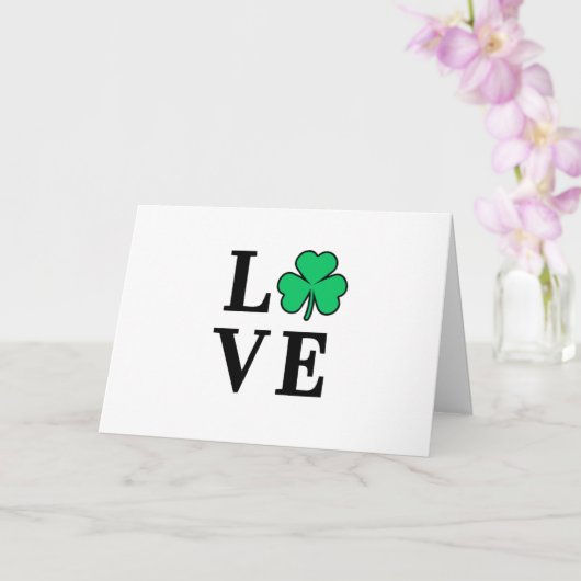 MINIMAAL IRland Klaver Shamrock All Purpose Kaart (Orchidee)