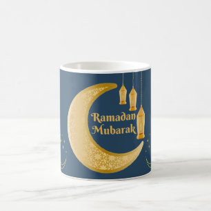 Minimaal islamitisch Ramadan-mokontwerp Koffiemok