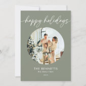 Minimaal jaar in Review Prettige feestdagen Feestdagenkaart (Voorkant)