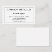 Minimaal juridisch professioneel Visitekaartje (Voorkant / Achterkant)