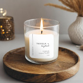 Minimaal kaarsetiket vierkante sticker