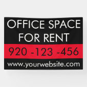 Minimaal kantoor te koop Commerciële onroerende go Spandoek (Horizontaal)