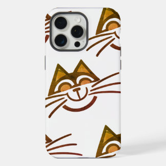 Minimaal kat ontwerp iPhone / iPad hoes 15 Pro Max Case