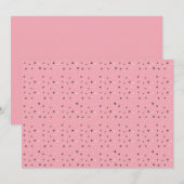 Minimaal kattengezichtpatroon op roze - Cute Paste Kaart (Voorkant / Achterkant)