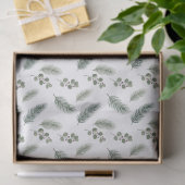 Minimaal Kerstdennenpatroon, Scandi-stijl Tissuepapier (Geschenk)