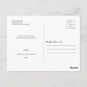 Minimaal kerstfeest 3 fotocollage feestdag briefkaart (Achterkant)