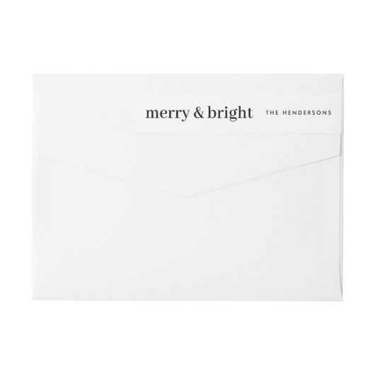 Minimaal kerstfeest- en terugkeringsadres (Achterkant)