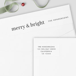 Minimaal kerstfeest- en terugkeringsadres