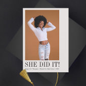 Minimaal klassiek foto Afstuderen Aankondiging