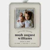 minimaal klassiek lijst van babytopjes verzilverd omlijst ornament (Voorkant)