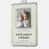 minimaal klassiek lijst van babytopjes verzilverd omlijst ornament (Links)