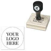 Minimaal Klassiek Met Zakelijk Logo Rubberstempel (Gestempeld)