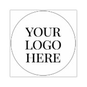Minimaal Klassiek Met Zakelijk Logo Rubberstempel (Afrduk)