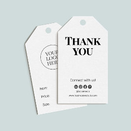 Minimaal Klassiek Zakelijk Prijskaartje Cadeaulabel