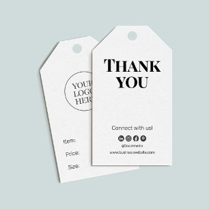 Minimaal Klassiek Zakelijk Prijskaartje Cadeaulabel