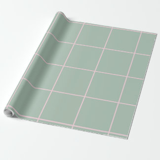 Minimaal kleur raster controlepatroon cadeaupapier