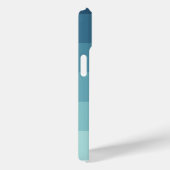 Minimaal kleurenblok Cyaan blauw Blauwgroen monogr Case-Mate iPhone Case (Achterkant / Rechts)