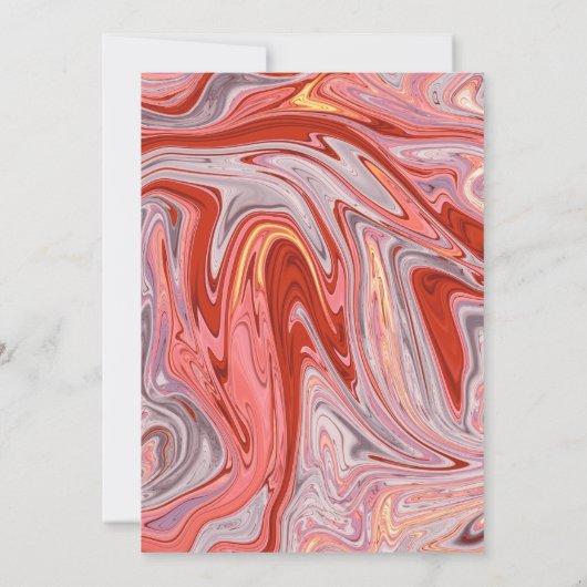 Minimaal kleurrijk artistiek Abstract Vrijgezellen Kaart (Achterkant)