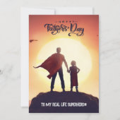 Minimaal kleurrijk Happy Fathers Day Wenskaart Bedankkaart (Voorkant)