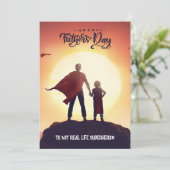 Minimaal kleurrijk Happy Fathers Day Wenskaart Bedankkaart (Staand voorkant)