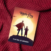 Minimaal kleurrijk Happy Fathers Day Wenskaart Bedankkaart