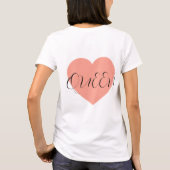 Minimaal kroonontwerp voor koningin matching t-shirt (Achterkant)
