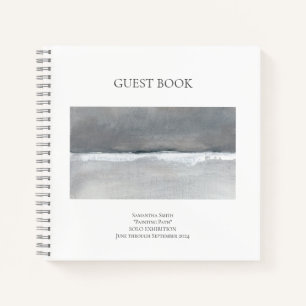 Minimaal kunstwerk Show exhibition Guest Book Notitieboek