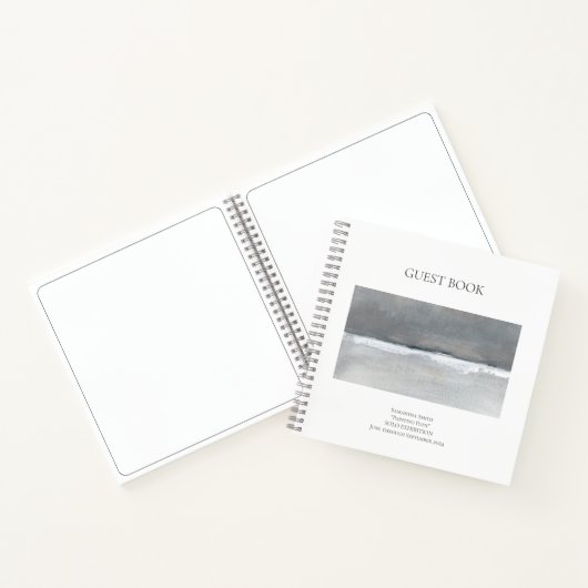 Minimaal kunstwerk Show exhibition Guest Book Notitieboek (Binnen)