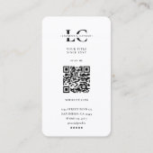 Minimaal L Monogram Professional Logo White Visitekaartje (Achterkant)