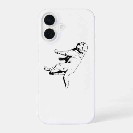 Minimaal lab, ogen over de schouder iPhone 16 hoesje (Achterkant)