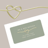 Minimaal label groen retouradres