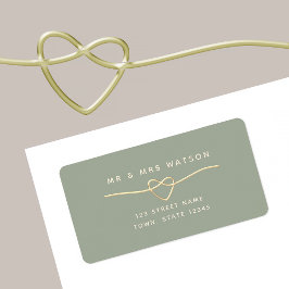 Minimaal label groen retouradres