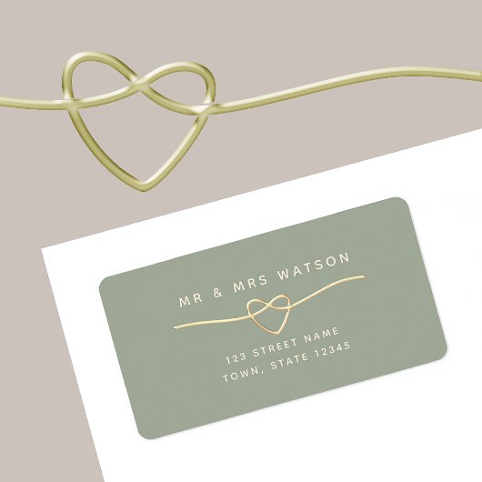 Minimaal label groen retouradres